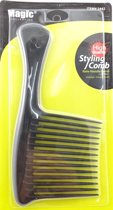 Magic Plastic styling pik Comb. Black.