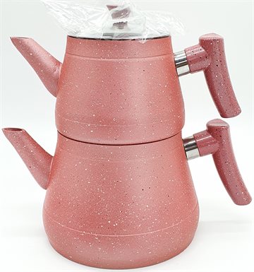 Stor Te Kedel 2 etager. Tea kettle doubled. Stainless steel.