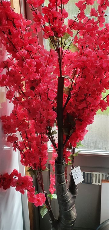 Flot Rød kunstig stor Blomster. (UDSOLGT)