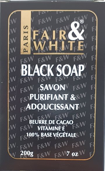 Fair & White White BLACK SOAP - Sort Sæbe 200gr.