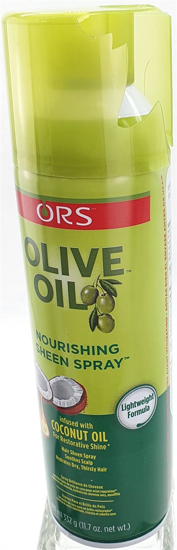 ORS. olive oil Nourishing Sheen Spray with Coconut Oil. 472 ml.