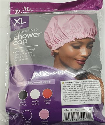 Shower Cap waterproof with extra cover - Bedehætte Vandtæt. XL.