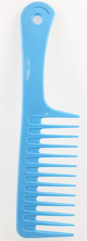 Plastic pik styling Comb - Light blue.