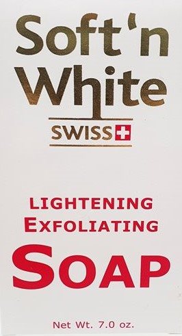 Soft'n White Swiss Lightning exfoliating Soap. 200 g