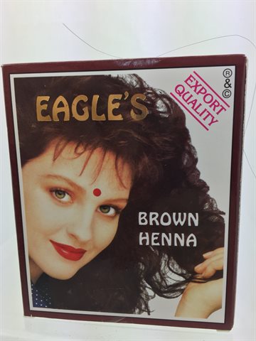 Eagle Indisk Henna, brun farve 6 pose i en pak.