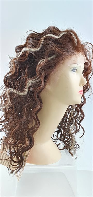 Wig (Paryk) - Lace Wig Color FS6/613 curly 24".