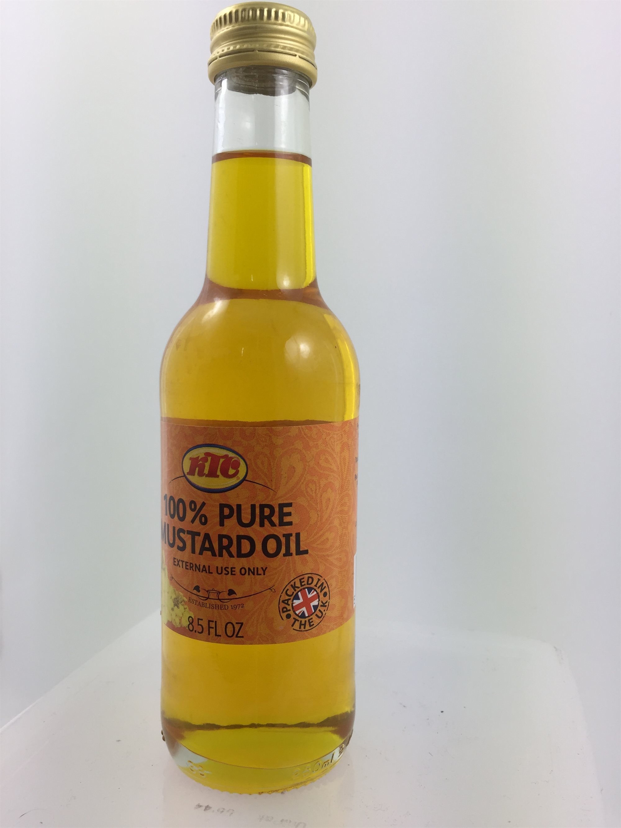 Mustard oil (100% ren sennep olie) 250 ml. Kun til hår og kropen