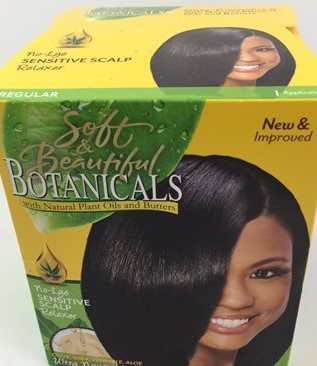 Soft & Beautiful Botanical sensitive Scalp Hair relaxer Regular