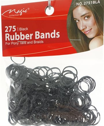 Black Rubber bands.275 stk.