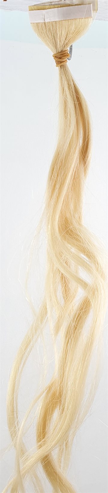 Human Hair - Skin Weft hair, color 613 Blonde 18" (45 cm. length)