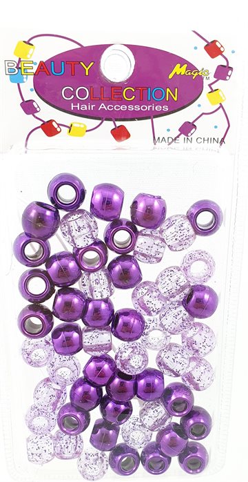 Perler - Hair Beads Violet & pink 50 - 52 pcs.