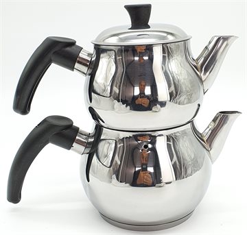 Aytac Mini Boy Te Kedel 2 etager. Tea kettle doubled. Stainless steel.