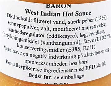 Bron west Indian Hot Sauce 397gr.