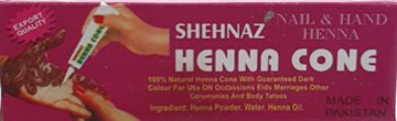 Shahnaz Henna Paste sort (Cone) Black in tube. 