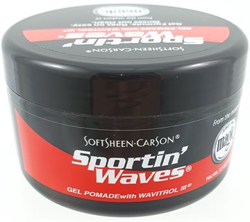 SoftSheen Carson Sportin waves, strong hold Black pomade hair Gel 100 ml