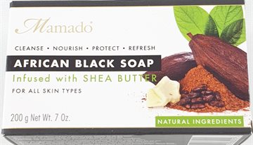 Mamado - African Black Soap infused with Shea Butter  200 g. 
