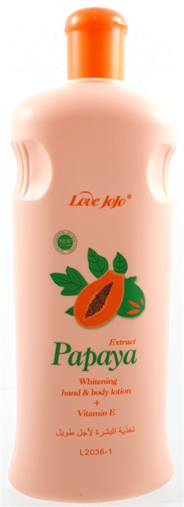 Love Jojo Papaya whitening Hand & Body Lotion 600 ml.