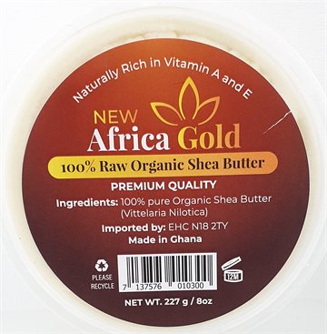 African Gold 100% Raw Shea Butter 227 gr.