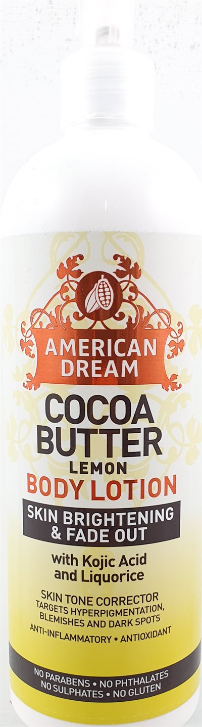 American Dream Cocoa Butter Lemon Body Lotion 473 ml. (UDSOLGT)