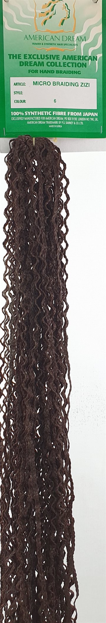 Synthetic Hair - Micro Braiding Zizi 55 cm . Colour 6