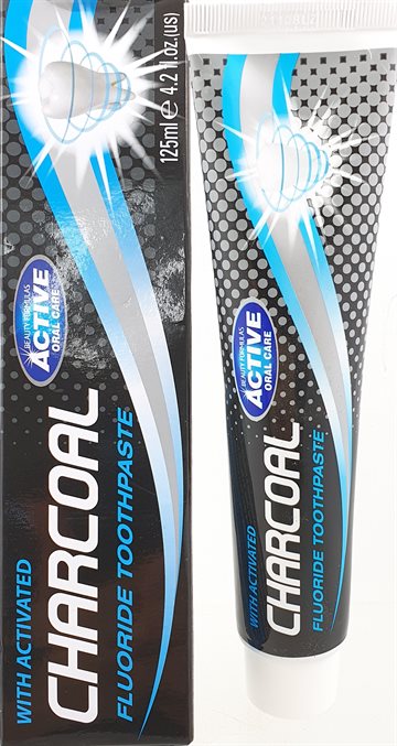 Active Charcoal Fluoride Toothpaste 125 gr. Kul Tandpasta
