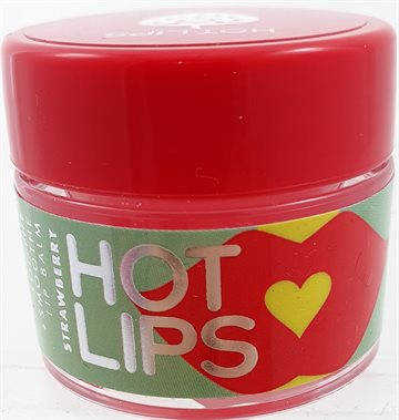 Hot Lips - Lip Balm -Sooth & Smooth 8gr. Strawberry. Jordbære.