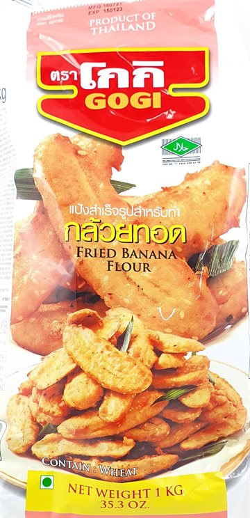 Gogi Fried Banana Flour 1kg - Stegt 1Kg. Thailand. (UDSOLGT)