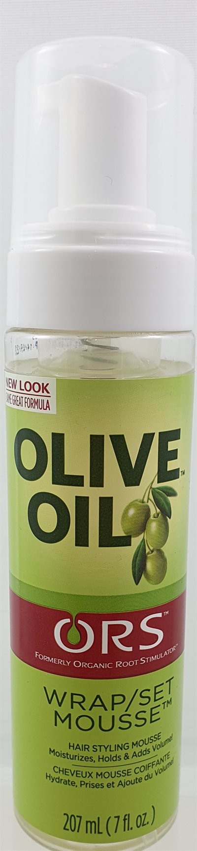 ORS. olive oil wrap/set mousse for hair 207ml.