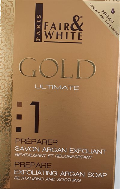 Fair & White Gold. Exfoliating Argan Soap - Argan Sæbe 200gr.