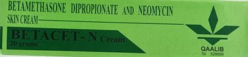 Betamethosone - Betacet N cream - Skin cream 20 gr.