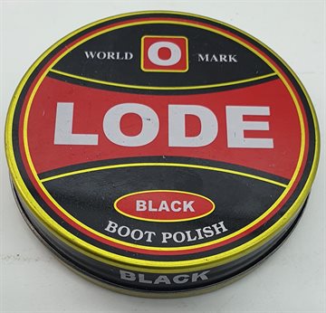 Lode - Black Boot Polish. 40 gr. Støvle Polere Sort Farve.