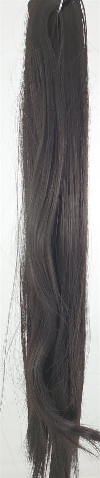 Hair Syntietic Ponytail Straight 30" - 75 Cm Long 130 g. Colour 2 Dark brown.