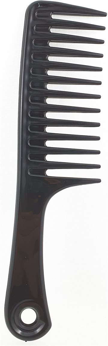 Afro Comb big teeth Plastic peak - black Item.
