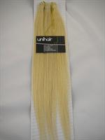 Silky straight human hair with 6 psc.clips 20gr. colour 60-B12"/L18"
