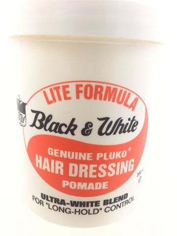 Black & White hair dressing pomade for Long  - Hold Control 200 ml.