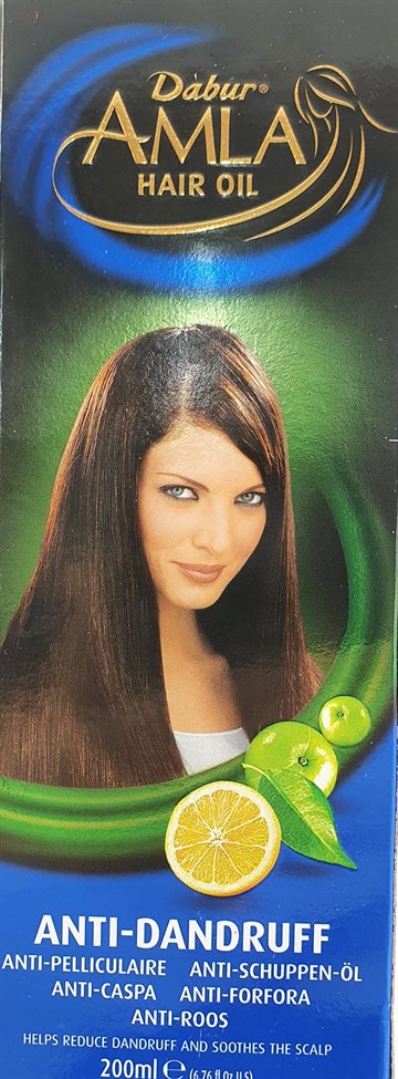 Dabur Amla hair oil - Anti Dandruff dabur 200ml. (UDSOLGT)