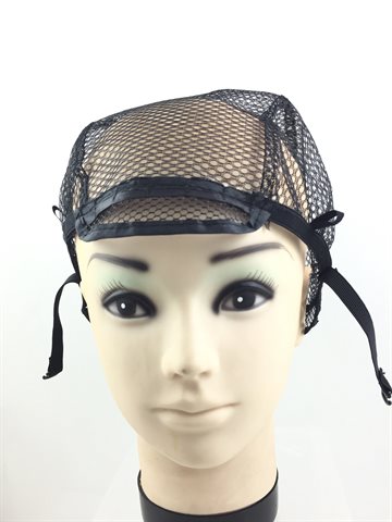 Weaving Wig Net cap Wig Making - Black (Sort) Full lace Adjustable