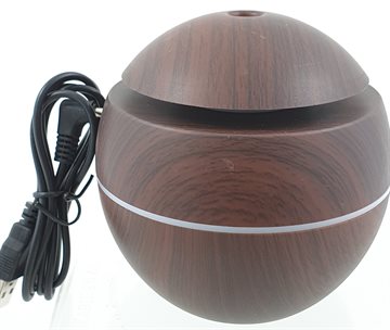 Essential humidifier aroma oil diffuser Wood Grain. USB cool (UDSOLGT)