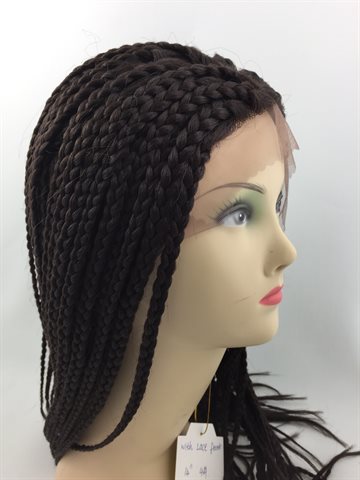 Wig in Braid Front Lace Wig 14# colour 4