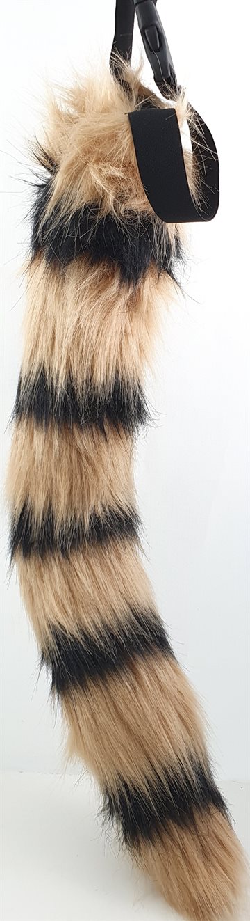 Hair Synthetic Fox tail JunBoon Black & Light Brown