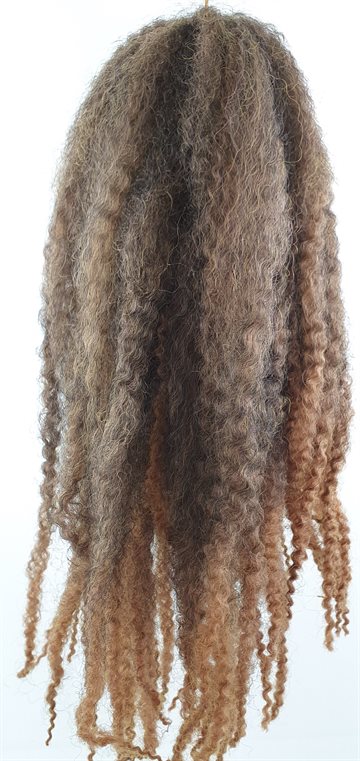 Afro Twist Kinky Braid hair 45 cm (18")100 g. Brown