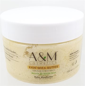100% Biological Raw Shea Butter A & M 100 ml (UDSOLGT)
