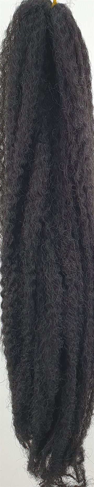 Afro Kinky Braid hair 50 cm (20") 60 g. Colour 1  Black.