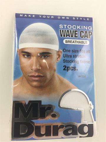 Stocking Wave Cap white. 2 in one pack. White. No.4331 (UDSOLGT)