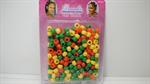 Perler - Hair beads assorted african colours 1 pack (200 Pcs). (UDSOLGT)