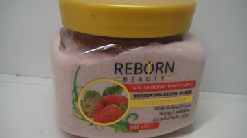 Reborn Jørdbær Scrub for Ansigt 500gr