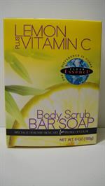 Lemon  plus Vitamin C- Body Scrub Bar Soap 150 Gr. (UDSOLGT)