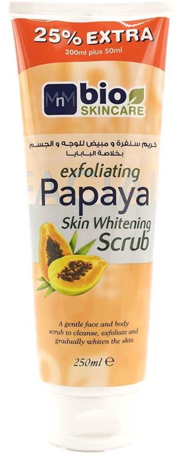 Bio Skincare. Skin Whitning Papaya Scrub 250ml