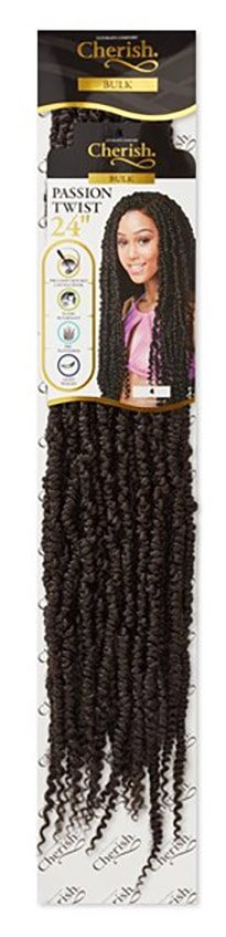 Cherish - Curly Synthetic hair in Passion Bulk colour 4 - 24" - ca.60cm.